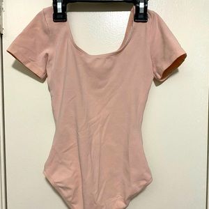 Girls Bloch blush pink leotard 4/6